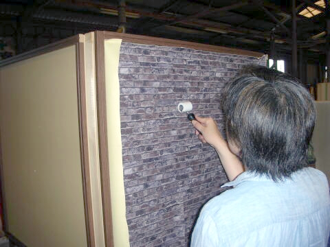 クロス貼り(その2)の写真