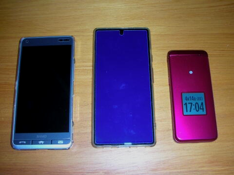 お母さんのケータイ(表面)の写真